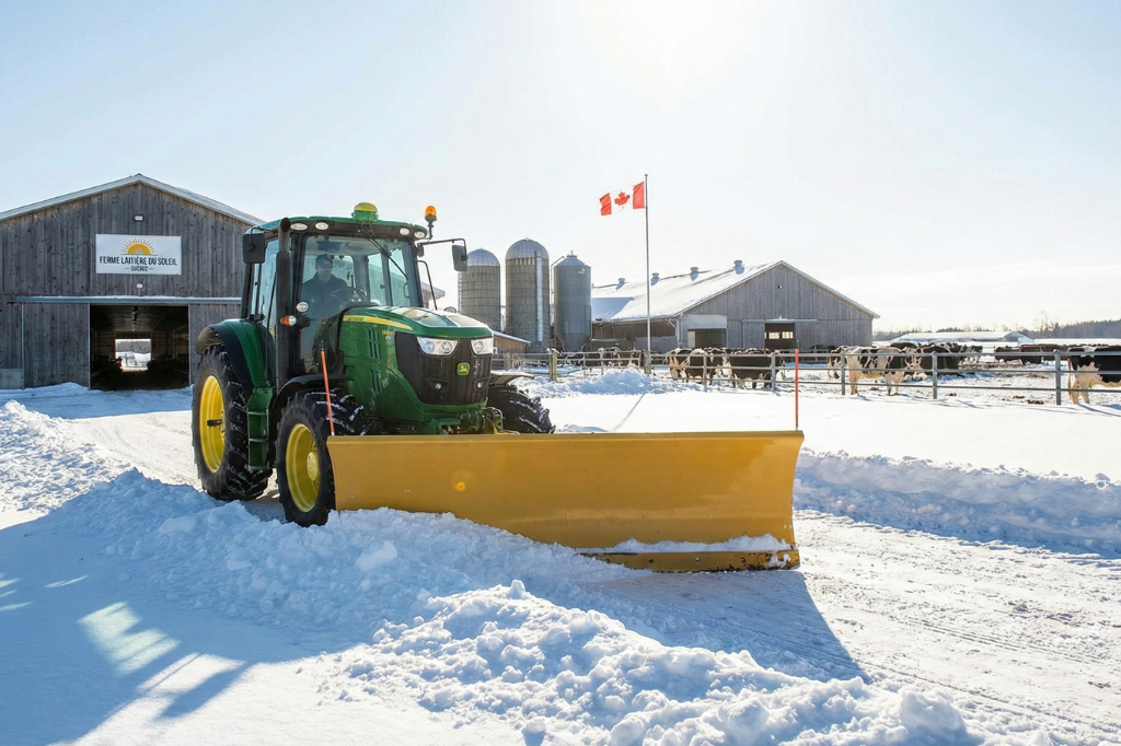 équipements de déneigement commerciaux pour tracteurs